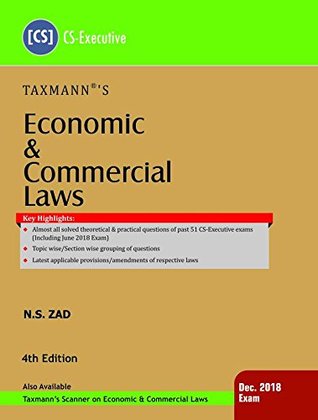 Read Economic & Commercial Laws (CS-Executive) - (December 2018 Exams) (4th Edition June 2018) - N.S. Zad | ePub
